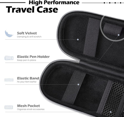 AGPTEK Case Holder for Apple Pencil, Slim PU Hard Leather Carrying Pouch