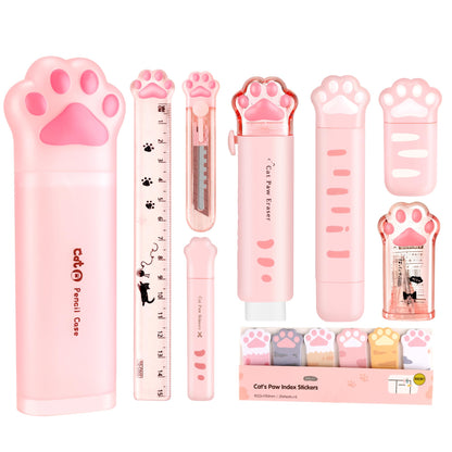9Pcs Cute School Supplies, Cute Stationery,Includs Pencil Sharpener