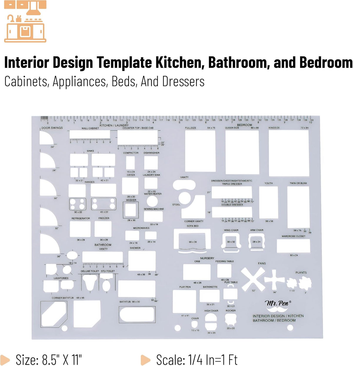 Mr. Pen- House Plan, 3 pcs, Interior Design and Furniture Templates
