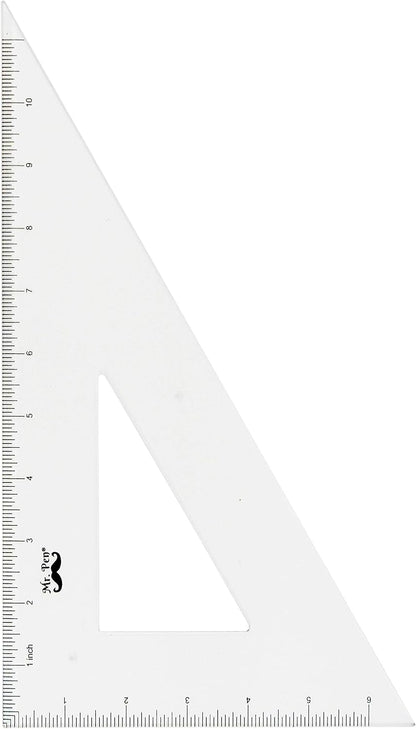 Mr. Pen Architectural Triangular Ruler Set with 12 Inch Triangular Scale