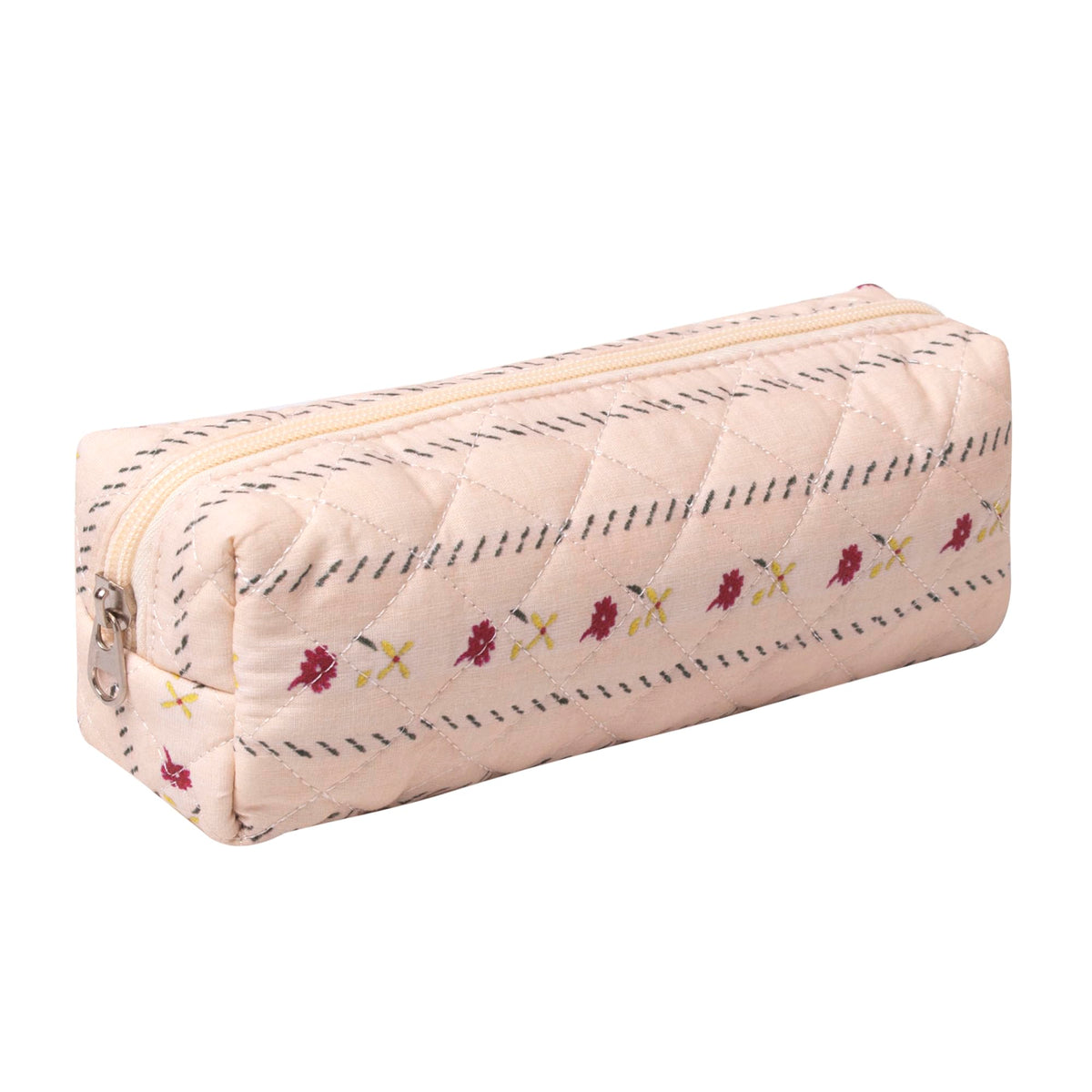 Pencil Case Office College School Storage Bag Pouch Holder Box Organizer Makeup Pouch Cosmetic Bag Aesthetic Cute Pen Case for Girls Boys Kids (Pink floral prints)