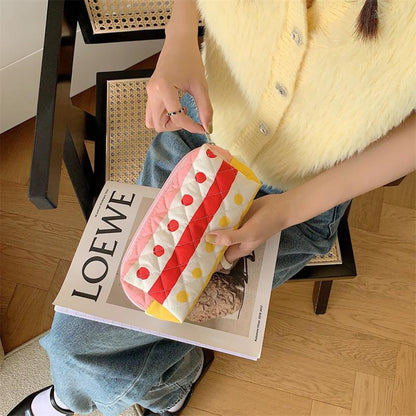Pencil Case Office College School Storage Bag Pouch Holder Box Organizer Makeup Pouch Cosmetic Bag Aesthetic Cute Pen Case for Girls Boys Kids (Pink floral prints)