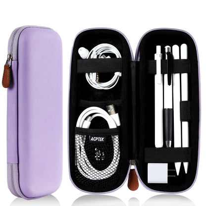 AGPTEK Case Holder for Apple Pencil, Slim PU Hard Leather Carrying Pouch