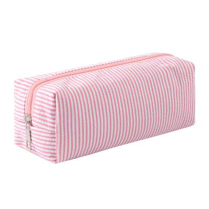 Cute Pencil Case Capacity Pencil Pouch Aesthetic Pen Bag Office Stationery Organizer Simple Sturdy Multifunctional Cosmetic Pouch (Navy blue)