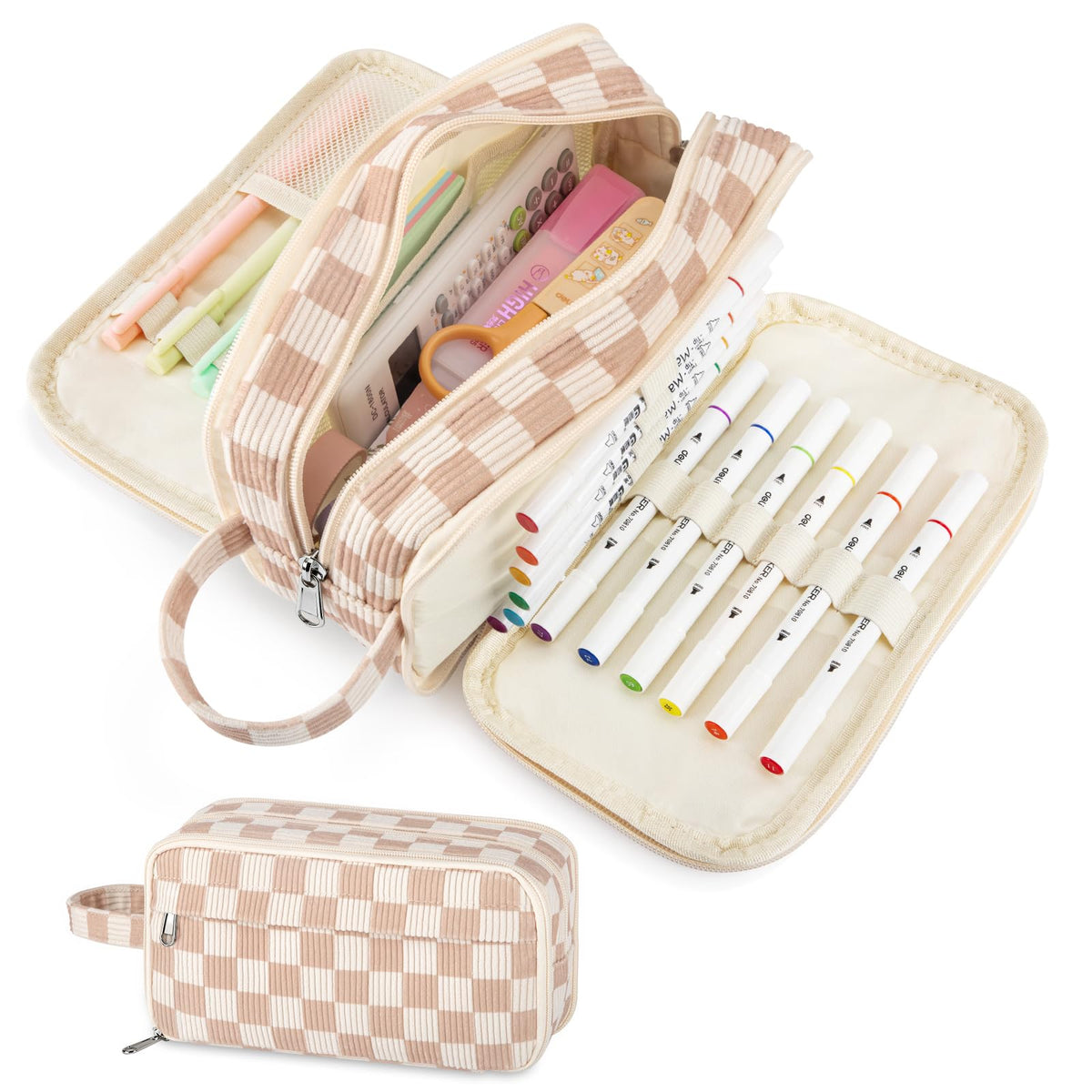 Cute Big Pencil Case Pouch Bag Strawberry for Teen Girls Boy Gift