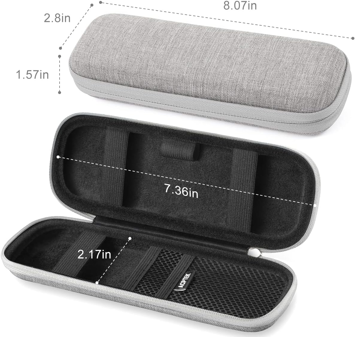 AGPTEK Case Holder for Apple Pencil, Slim PU Hard Leather Carrying Pouch