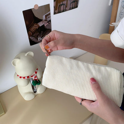 Cute Pencil Case Aesthetic Student Pencil Pouch Coin Pen Pouch Cosmetic Bag Office Stationery Organizer For Kids Teen School