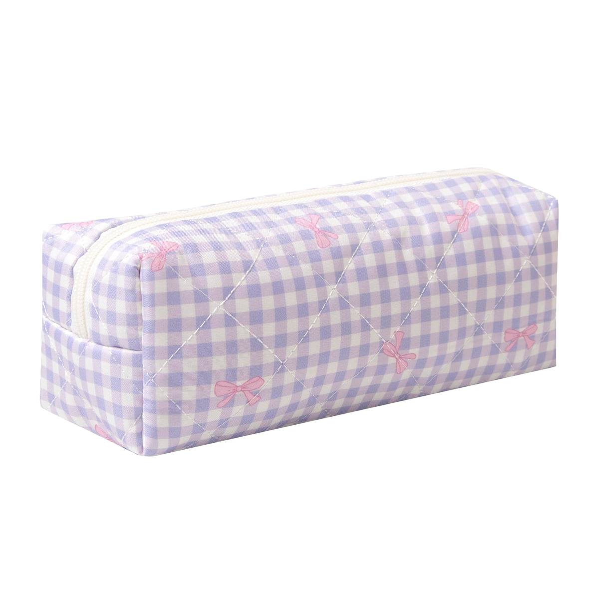 Pencil Case Office College School Storage Bag Pouch Holder Box Organizer Makeup Pouch Cosmetic Bag Aesthetic Cute Pen Case for Girls Boys Kids (Pink floral prints)