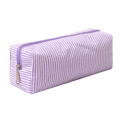 Cute Pencil Case Capacity Pencil Pouch Aesthetic Pen Bag Office Stationery Organizer Simple Sturdy Multifunctional Cosmetic Pouch (Navy blue)