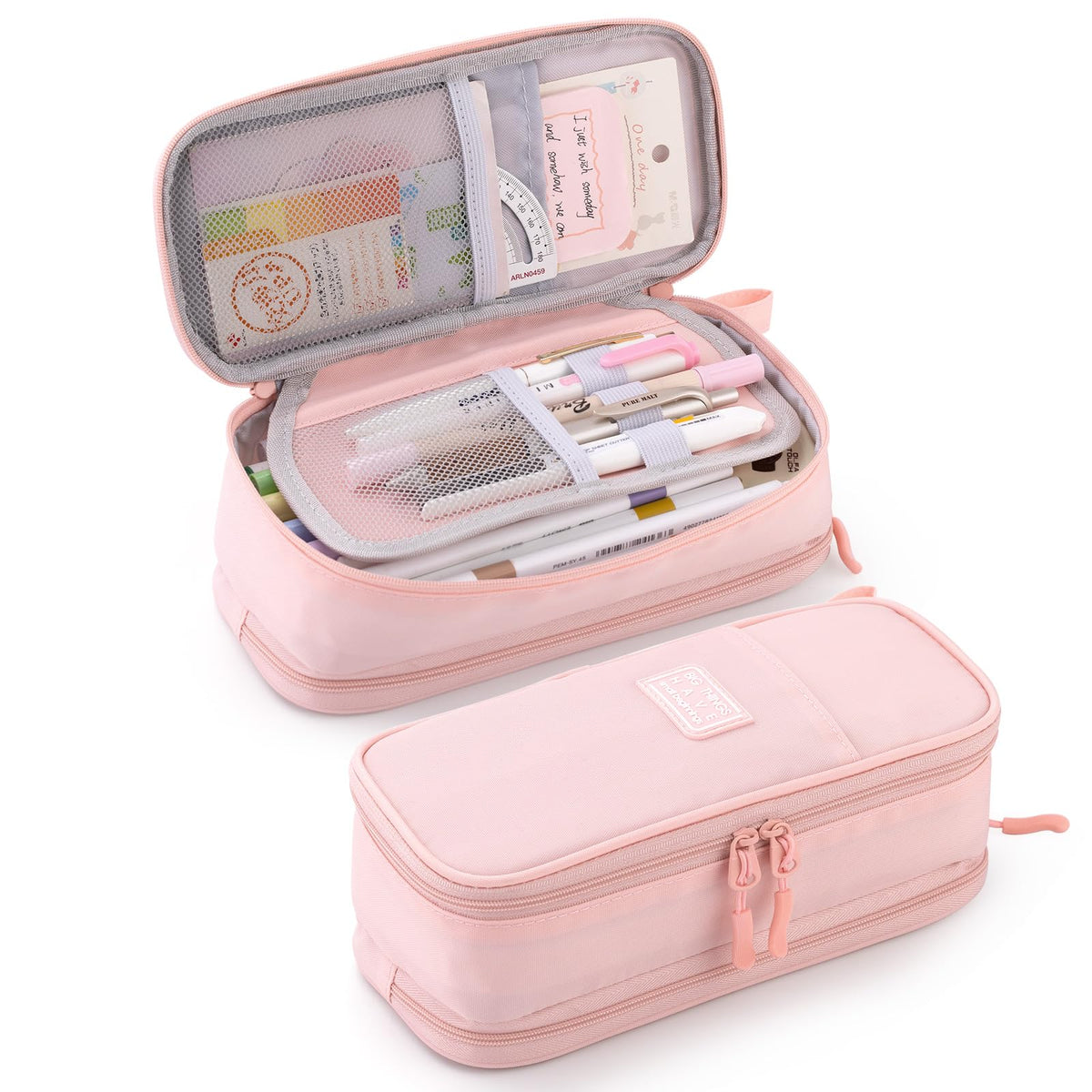 CICIMELON Durable Pen Pencil Case Big Storage Pen Pouch Bag for School Supplies Office College Teen Girls Adults, Purple