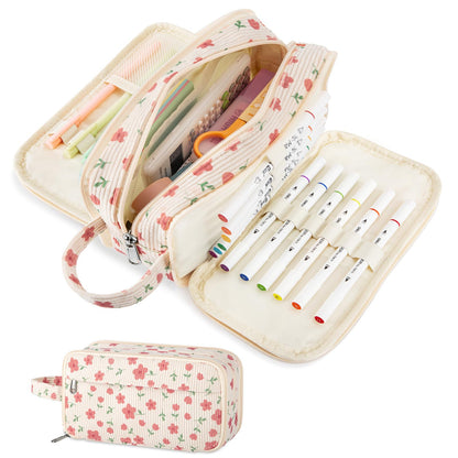 Cute Big Pencil Case Pouch Bag Strawberry for Teen Girls Boy Gift