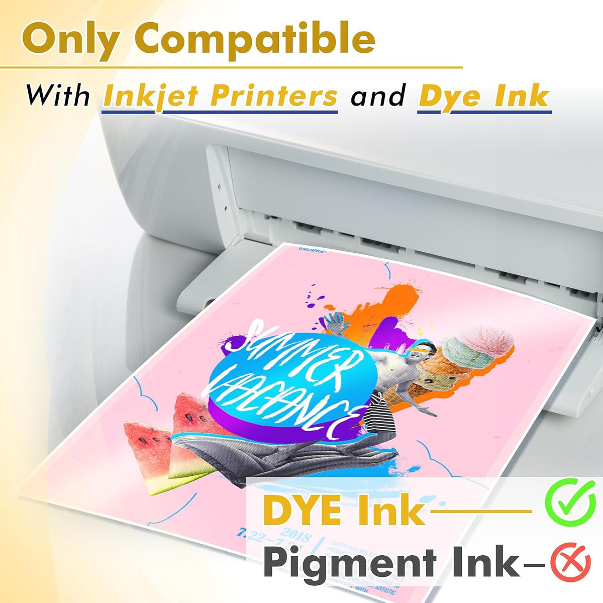 Koala Glossy Thin Inkjet Printer Paper 8.5x11 Inches 100 Sheets 36LB