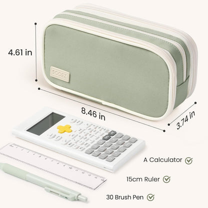 Sooez Large Capacity Pencil Case Pouch, Cute Pencil Pouch Pencil Bag
