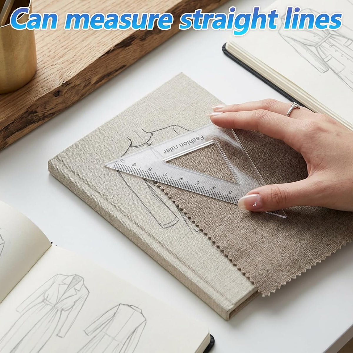 7Pcs Geometry Tool Protractor and Compass Set 12Inch Plastic Ruler