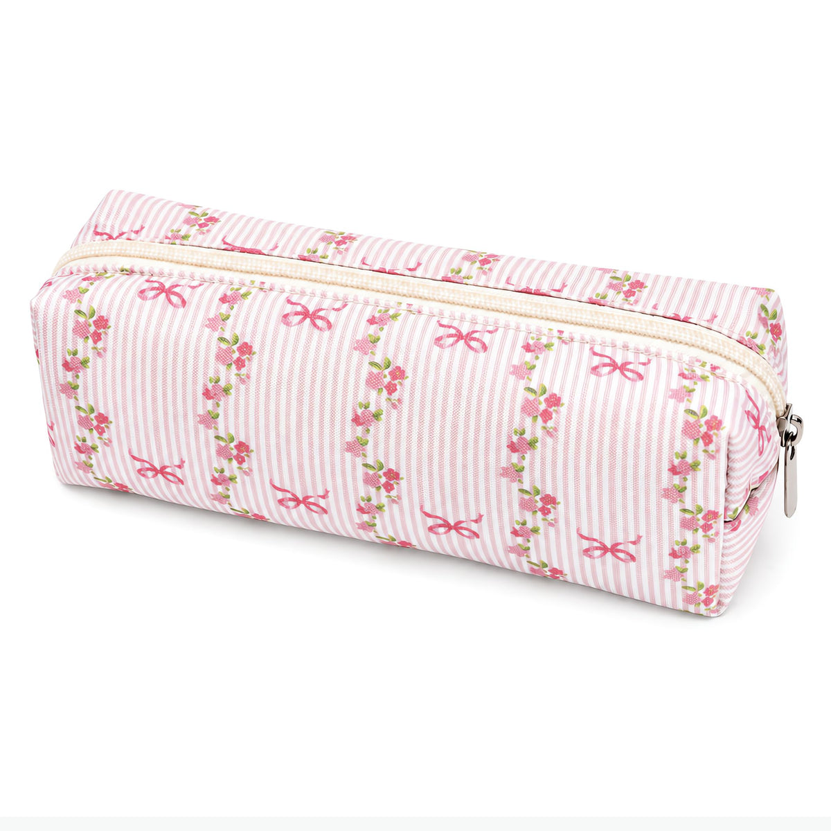 Polka Dot Pencil Case Cute Pencil Pouch for Work(Black)