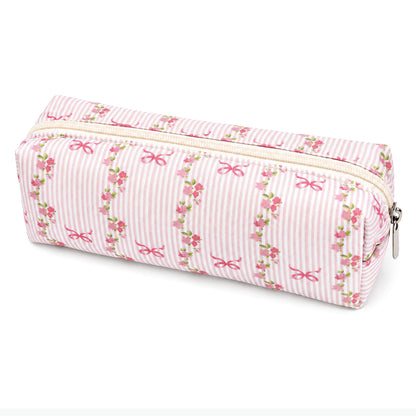 Polka Dot Pencil Case Cute Pencil Pouch for Work(Black)