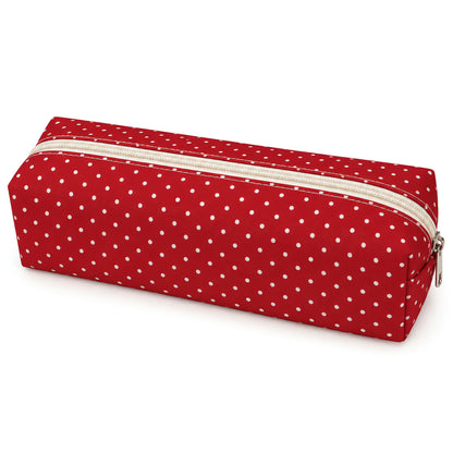 Polka Dot Pencil Case Cute Pencil Pouch for Work(Black)