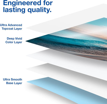 Epson Ultra Premium Photo Paper Glossy (8.5x11 Inches, 50 Sheets) (S042175),White
