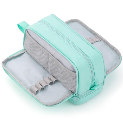 CICIMELON Large Capacity Pen Pencil Case with 4 Compartments, Multi-Slot Pencil Pouch Bag Aesthetic School Supplies Organizer for Teen Girls, Women, Adults (Pink)