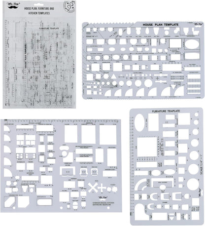 Mr. Pen- House Plan, 3 pcs, Interior Design and Furniture Templates