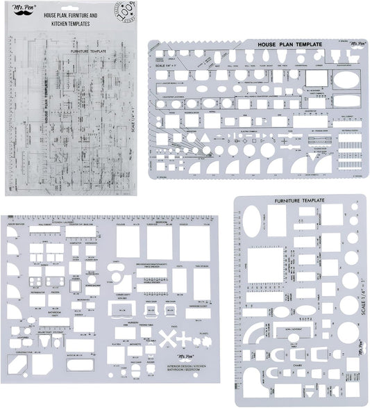 Mr. Pen- House Plan, 3 pcs, Interior Design and Furniture Templates