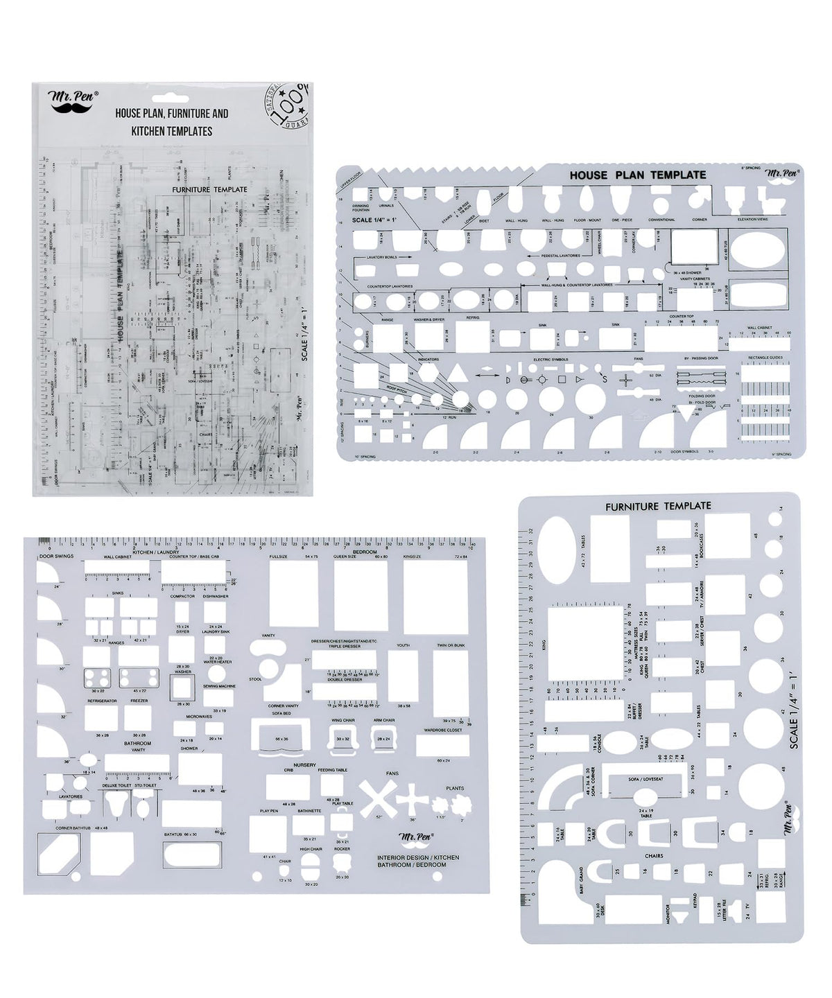 Mr. Pen- House Plan, 3 pcs, Interior Design and Furniture Templates