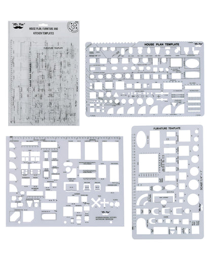 Mr. Pen- House Plan, 3 pcs, Interior Design and Furniture Templates