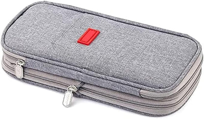 Arnuixty Large Storage Pencil Case Pen Bag with Zipper Big Capacity Pouch Organizer for Office Travel Holder Box(Peach)