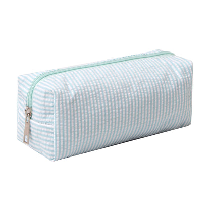 Cute Pencil Case Capacity Pencil Pouch Aesthetic Pen Bag Office Stationery Organizer Simple Sturdy Multifunctional Cosmetic Pouch (Navy blue)