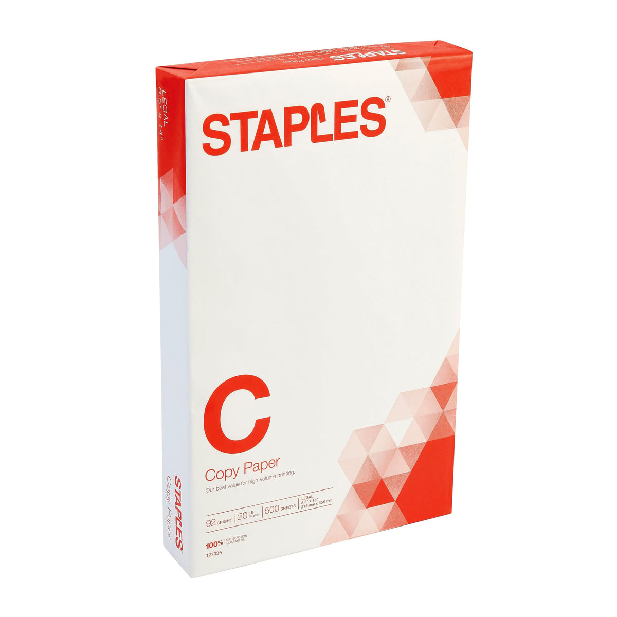 TRU RED Copy Paper, 8.5x11 Inch, 92 Brightness, 20 lb., 500 Sheets/Ream