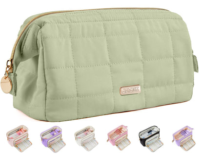 Sooez Large Pencil Case Pouch, Soft Pencil Bag with Zipper, Pen Bag