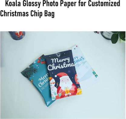 Koala Glossy Thin Inkjet Printer Paper 8.5x11 Inches 100 Sheets 36LB