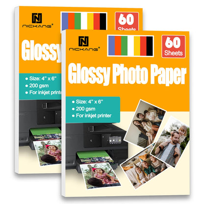 Glossy Photo Paper 8.5x11, 53LB/200GSM, Letter Size – 30 Sheets
