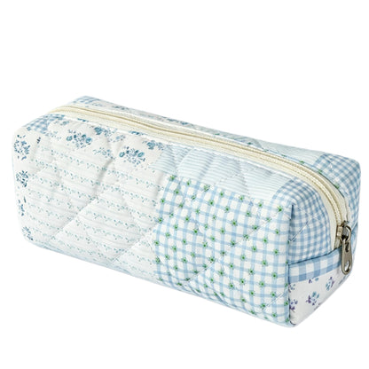 Pencil Case Aesthetic Pencil Pouch for Women Pencil Case Small (Striped blue)