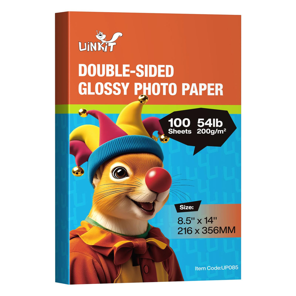 Uinkit Double-Sided Glossy Inkjet Photo Paper 8.5x11, 200 Sheets, 200gsm