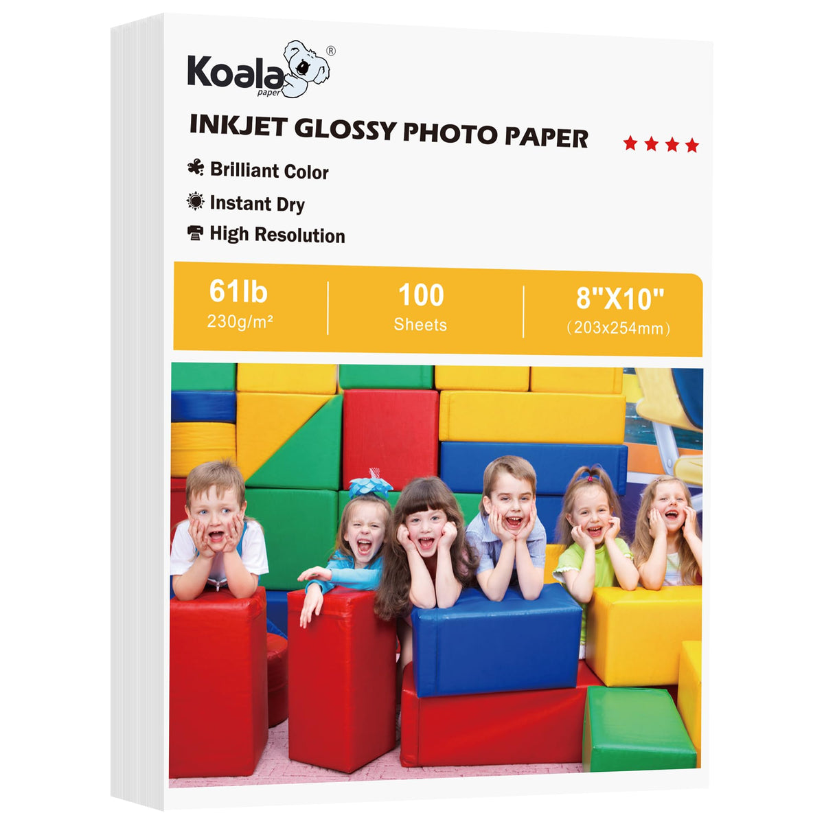 Koala Glossy Photo Paper Heavyweight Thick 8.5x11 Inch 61LB 100 Sheets