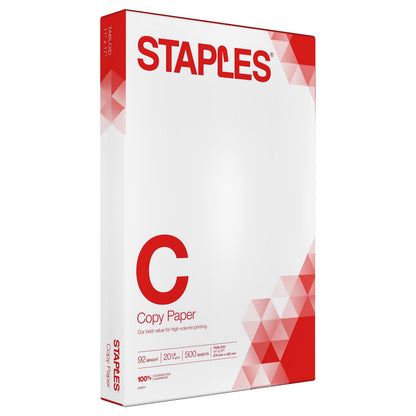 TRU RED by Staples Copy & Printer Paper, 8.5x11, 20lb, 92 Bright, 5,000 Sheets/Carton