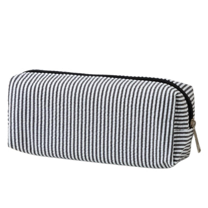 Pencil Case Aesthetic Pencil Pouch for Women Pencil Case Small (Striped blue)
