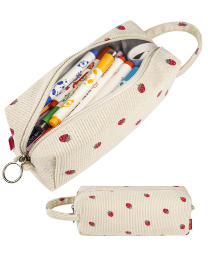 Fmeida Pencil Case Pouch Back to School Supplies Gift for Boys Girls Black