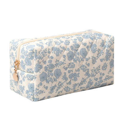 Pencil Case Office College School Storage Bag Pouch Holder Box Organizer Makeup Pouch Cosmetic Bag Aesthetic Cute Pen Case for Girls Boys Kids (Pink floral prints)