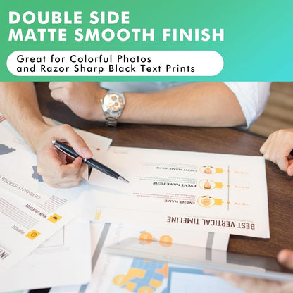 Koala Double Sided Thin Matte Printer Paper 8.5x11 Inch 32LB 110 Sheets