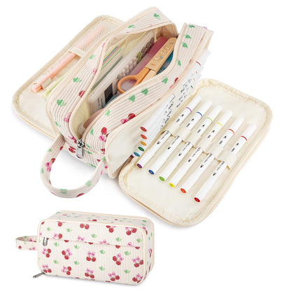 Cute Big Pencil Case Pouch Bag Strawberry for Teen Girls Boy Gift