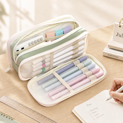 Sooez Large Capacity Pencil Case Pouch, Cute Pencil Pouch Pencil Bag