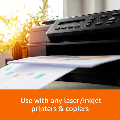 Amazon Basics Multipurpose Copy Printer Paper, 8.5 x 11 Inches, 24 lb Weight, 97 Bright White, 1500 Sheets (3 Packs of 500), for Inkjet and Laser