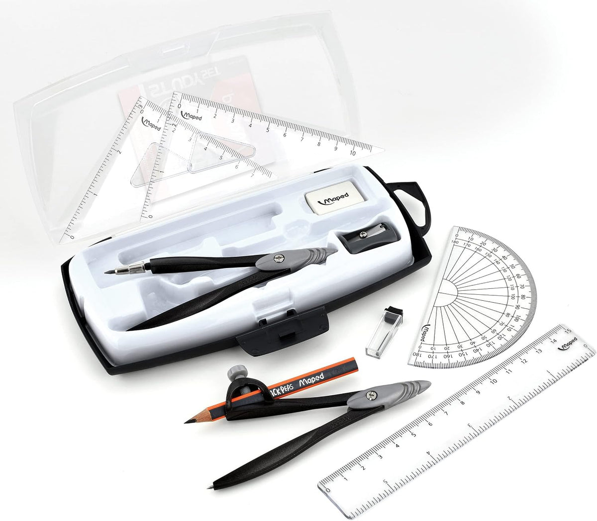 Maped - Study - Geometry set - Metal - 10 Piece