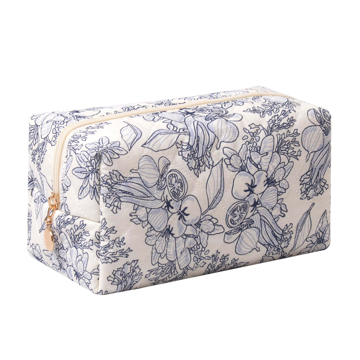 Pencil Case Office College School Storage Bag Pouch Holder Box Organizer Makeup Pouch Cosmetic Bag Aesthetic Cute Pen Case for Girls Boys Kids (Pink floral prints)