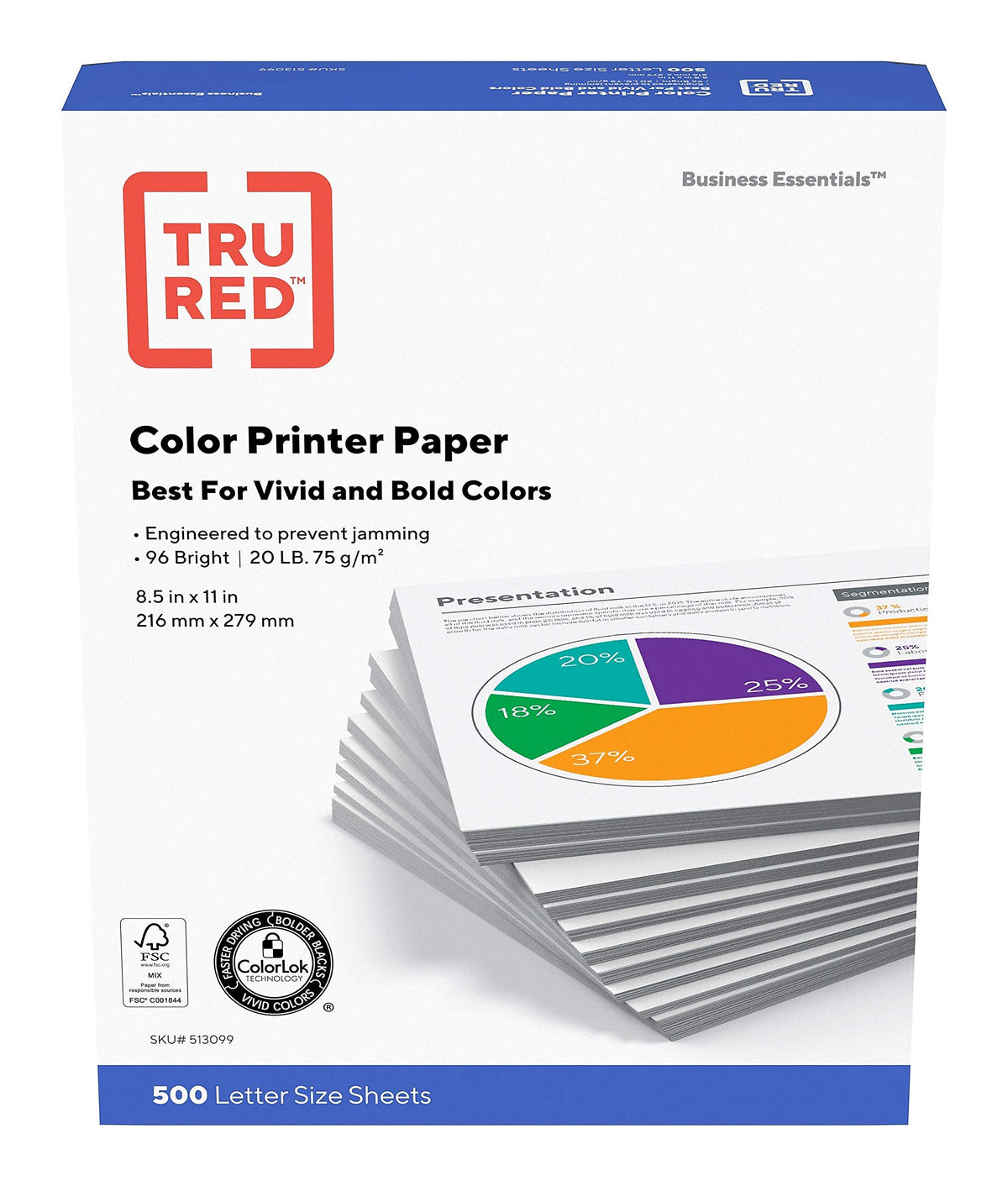 TRU RED Printer Paper, 8.5 x 11 Inch, 20 lb., For Office, School & Home