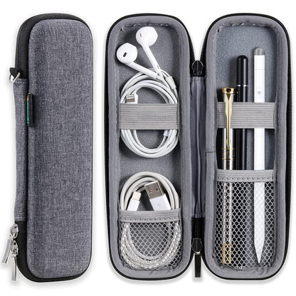 Small Pencil Case Holder for Pencils,Hard Pen Case for Executive Fountain Pens,Ballpoint Pens-Black