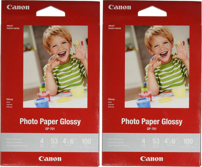 CanonInk Glossy Photo Paper 4"x 6" 100 Sheets (1433C001), Red