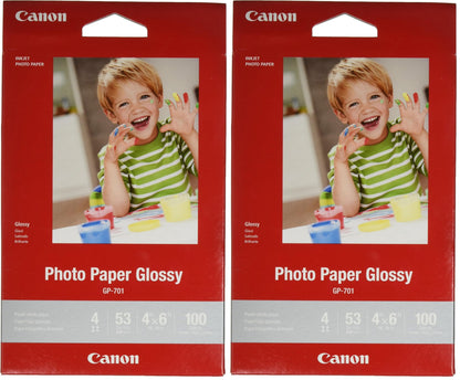 CanonInk Glossy Photo Paper 4"x 6" 100 Sheets (1433C001), Red